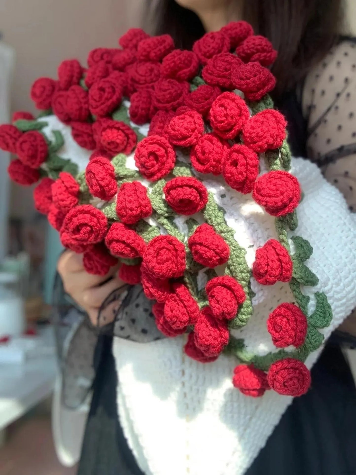 Rose Garden Bouquet Blanket