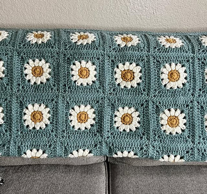 Daisy Granny Square Blanket pattern